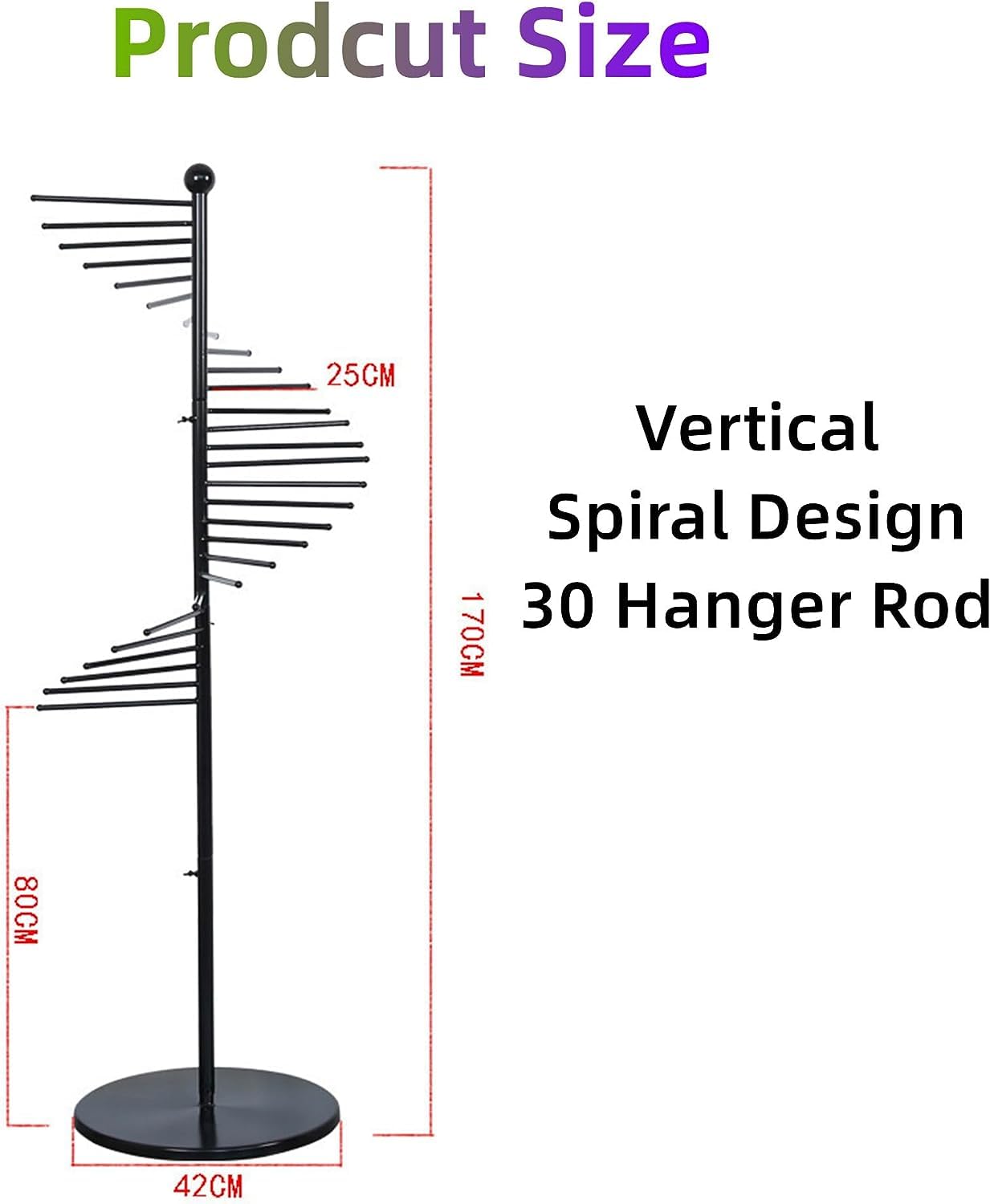 UWYTGF Freestanding Scarf Display Rack Hanging Towel Holder Drying Rack,Modern Standing Towel Stand,for Home Commercial Use,Black