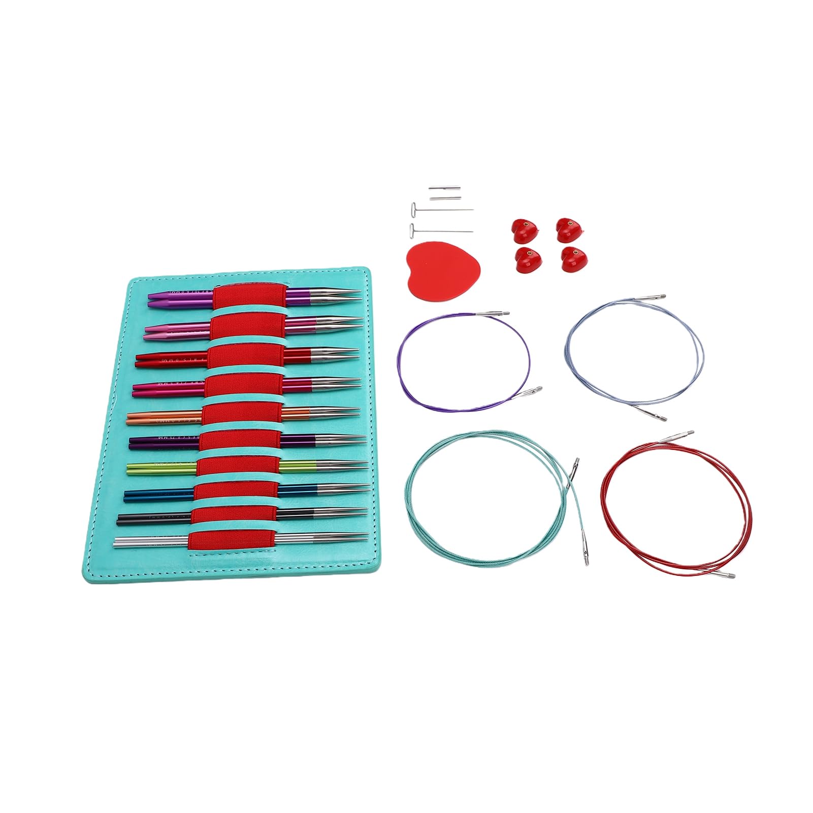 Sxhlseller Juego de Agujas de Tejer Intercambiables, 2.75mm-6.0mm