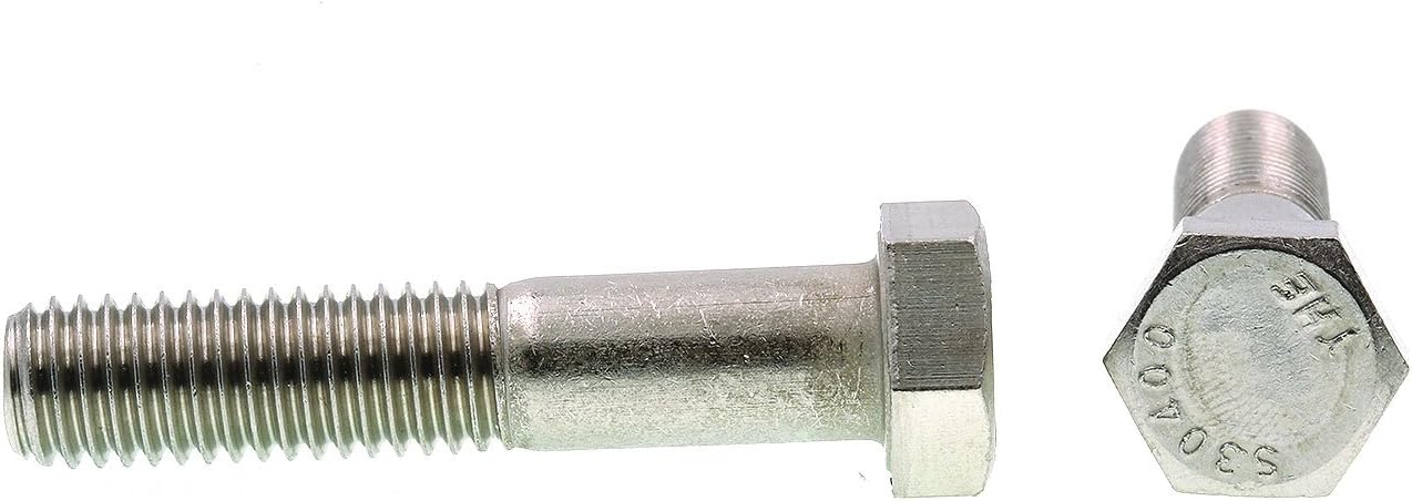 Prime-Line 9060531 Hex Bolts, 1/2 In.-13 X 2-1/2 In., Grade 304 Stainless Steel (25 Pack)
