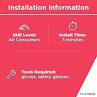 Vista 5 de Frigidaire 242093006 Kit de montaje de contenedores de cubo de hielo para refrigeradores, color blanco