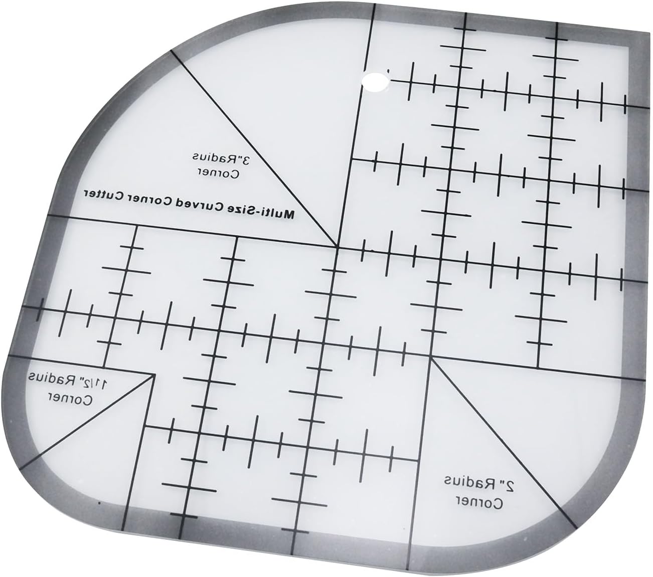 Haidong Curved Corner Ruler - Acrylic Sewing Template Curved Cutter