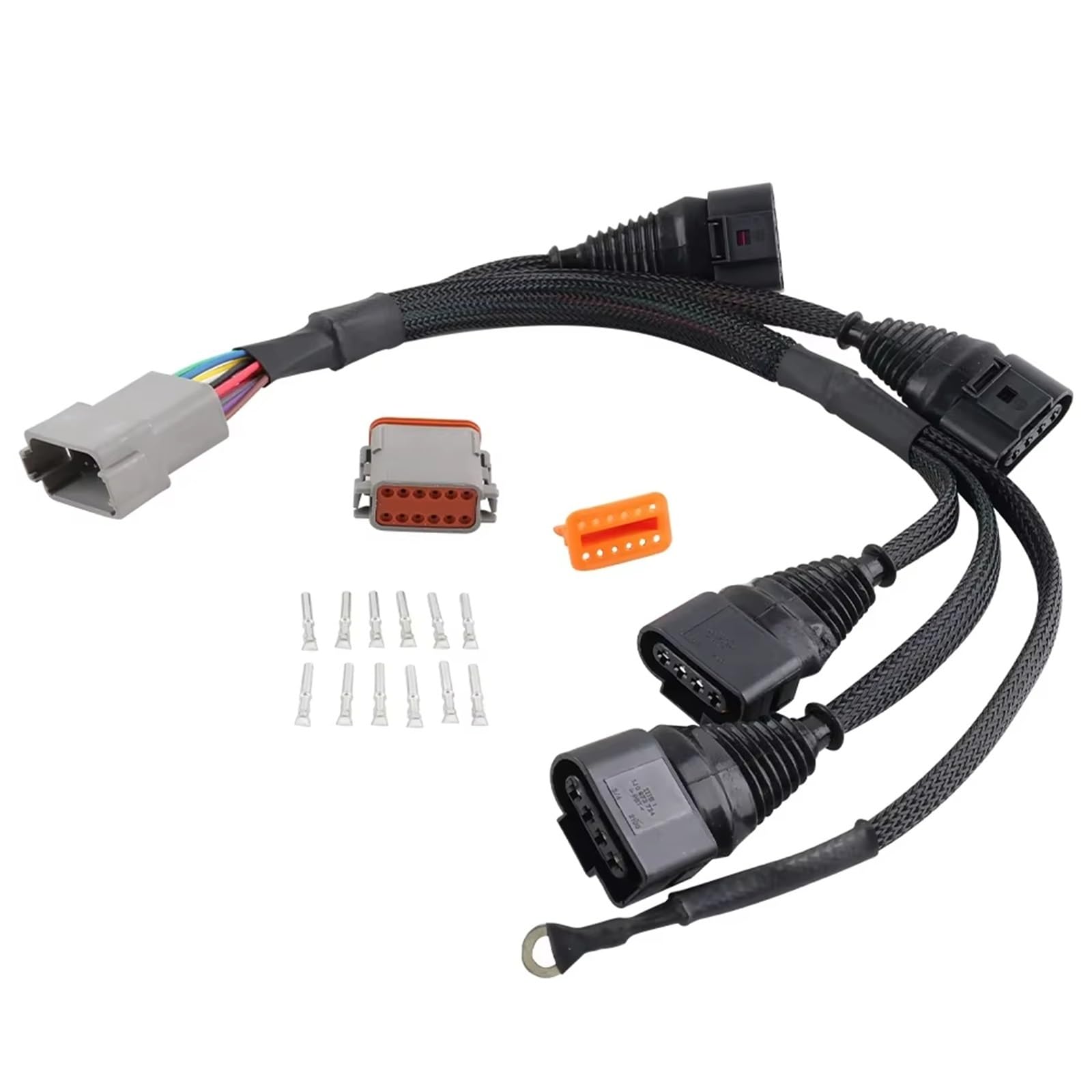 Bobine D'Allumage Kit Faisceau Conversion Bobines D'allumage ICM pour A4 pour VW pour Passat B5 pour Golf pour Jetta 1.8T À 2.0T FSI R8 97-05 SPP002+SPP004+FDJ-073-BK Allumages Moto