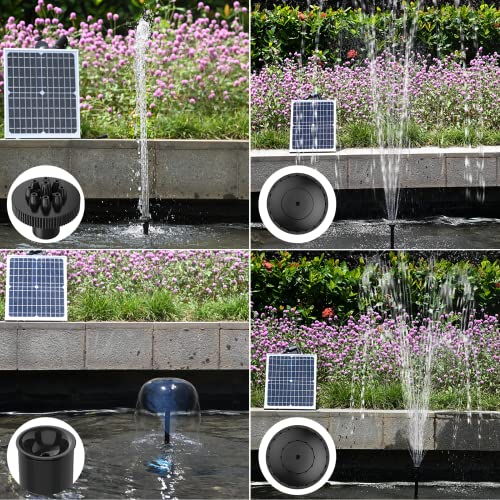 Sun Energise 15W Solar Water Pump Fountain Outdoor, 180Gph Submersible Powered Pump And 15 Watt Solar Panel For Small Pond, Garden Decoration, Pool, Fish Tank, Birdbath #TOP2