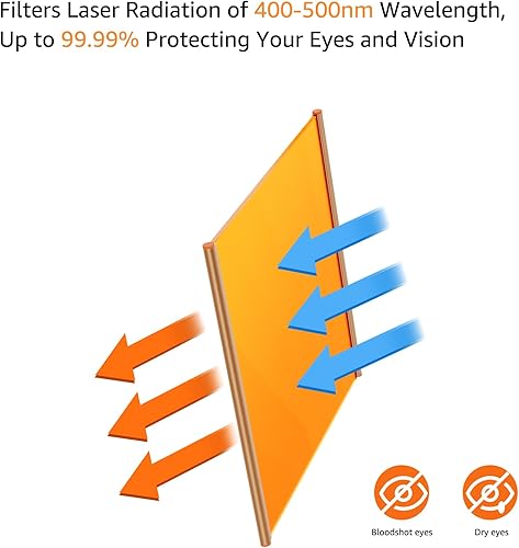 Miniatura 5 de LaserPecker Protectores magnéticos, accesorios para grabador láser, deflector portátil de filtro Blu-ray, escudos láser plegables para máquina de