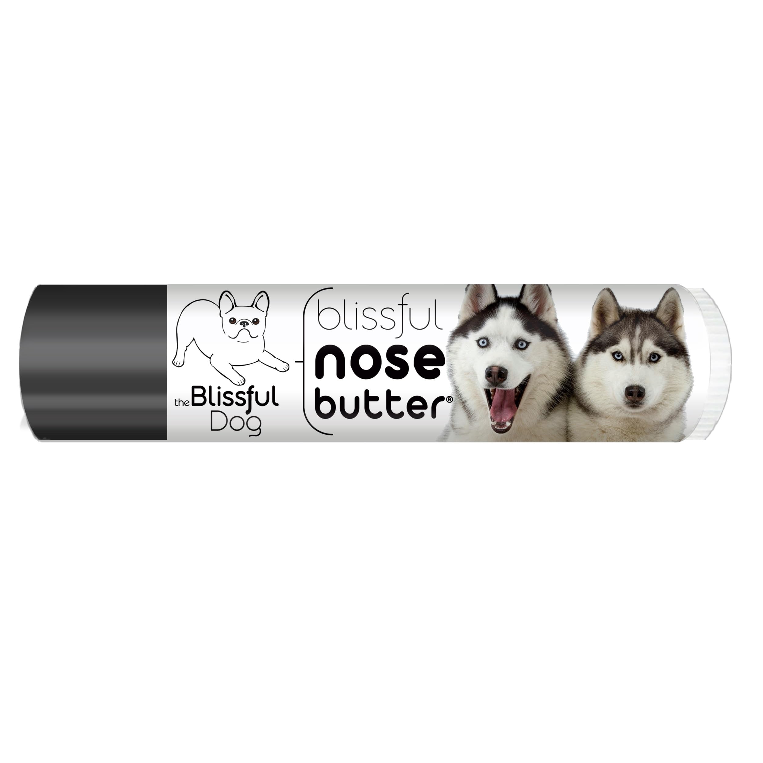 The Blissful Dog Husky Nose Butter for Dry, Cracked Skin, Lick-Safe Dog Nose Balm with Moisturizing Shea Butter, Almond, Olive, and Essential Oils, Pet Supplies, Uncented, 0.15 oz.