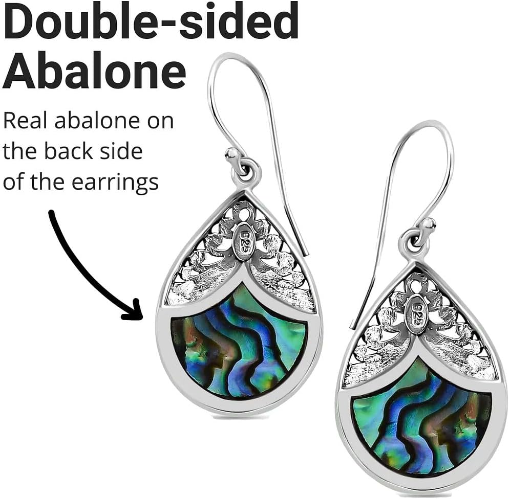 Purple Earrings for Women - 925 Sterling Silver Beach Boho Unique Earrings Costume Jewelry Birthday Christmas Gifts - Image 5