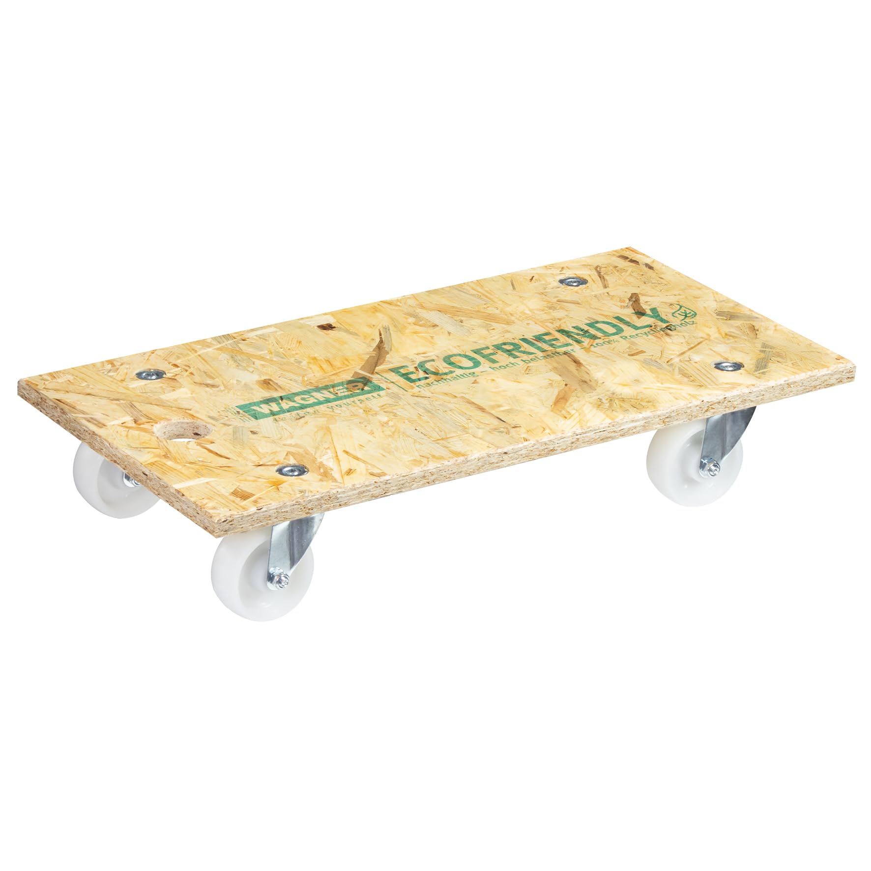 WAGNER Carrello da trasporto MM 1141 I 57,5 x 30 cm I ruote di trasporto soft a scorrimento facile per protezione del pavimento - per carichi pesanti I portata 250 kg - 20114101