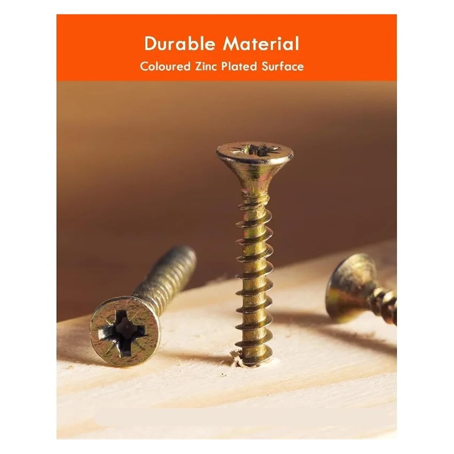 360 Pieces Set Self-Tapping Screws Countersunk Head Wood for DIY Project Repair Woodworking Screw M3 .5 M4 Nail