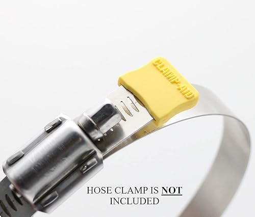 Miniatura 3 de Las cubiertas amarillas de la abrazadera de la manguera de la marca para las abrazaderas de manguera de engranaje helicoidal industrial de 58 "de