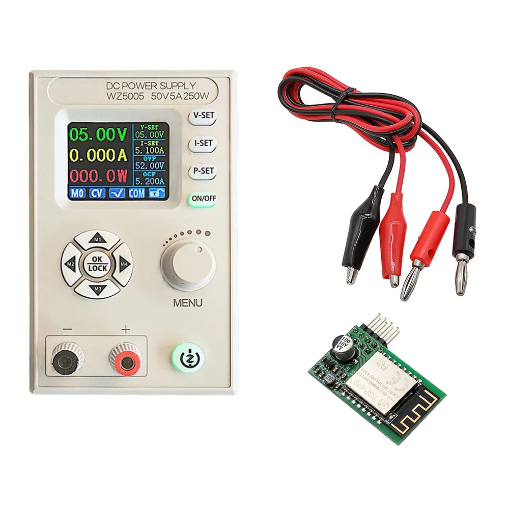 DollaTek Zasilacz pr?du sta?ego z regulacj? wyj?cia DC0-50V 5A 250W zasilacz prze??czaj?cy z 4-cyfrowym wy?wietlaczem LCD do sprz?tu laboratoryjnego i testów elektronicznych