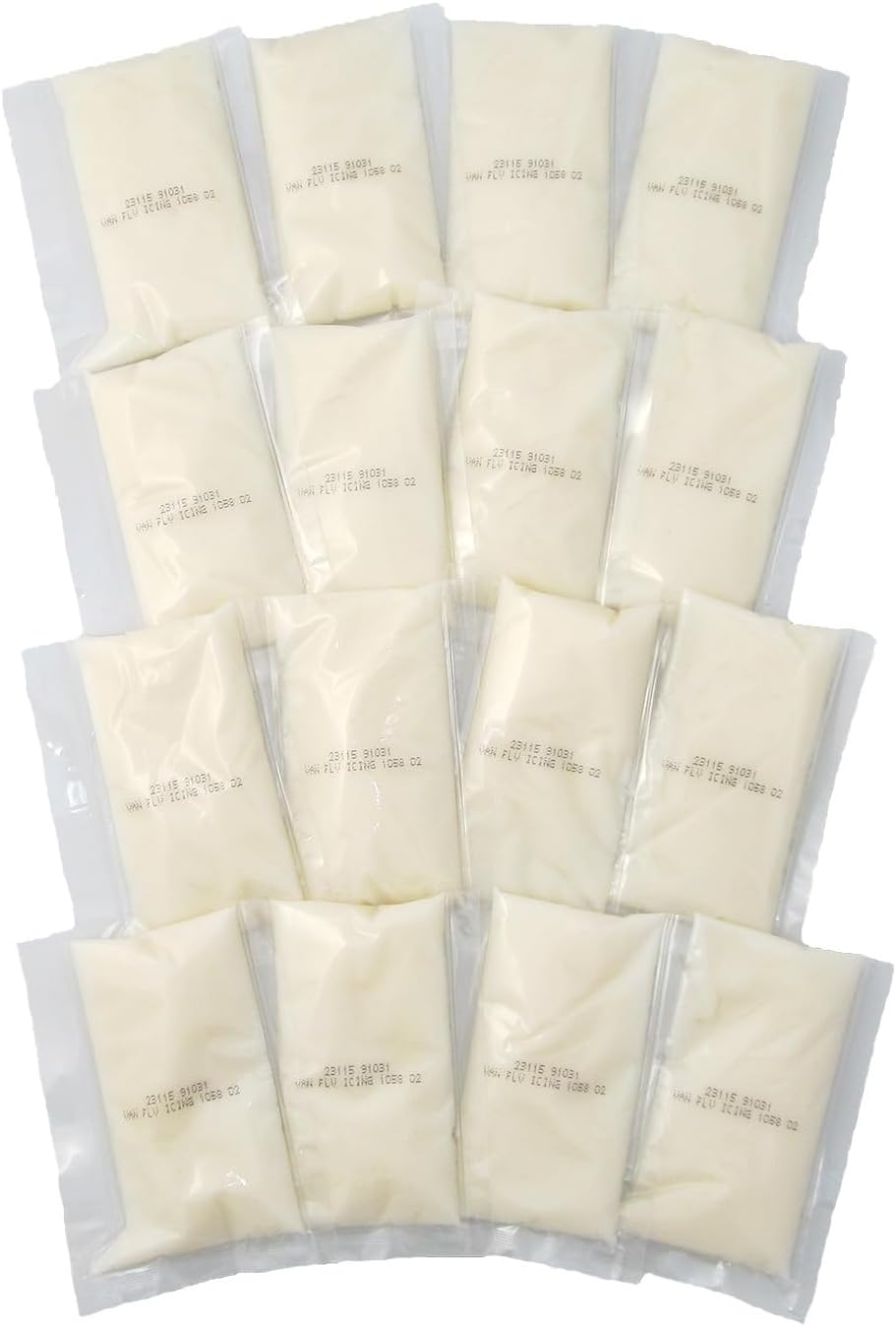 - Vanilla Icing | 16ct - 2oz Packets per Case | Tear Open Built in Spout | Gluten Free | Vegan | Perfect for Decorating Cookies, Cinnamon Buns, & Gingerbread Houses | RSPO Certified