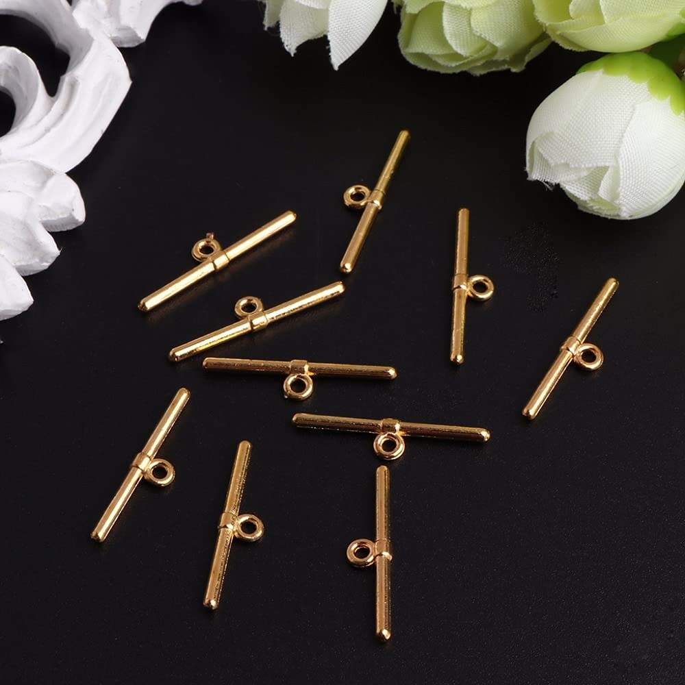10 Cierres De Palanca OT Dorados, Hebillas De Joyería Para Hacer Tú Mismo, Accesorios Para Conectores De Joyería, Cierres De Palanca OT Para Extremos De Pulsera, Acero Inoxidable Chapado En Oro De