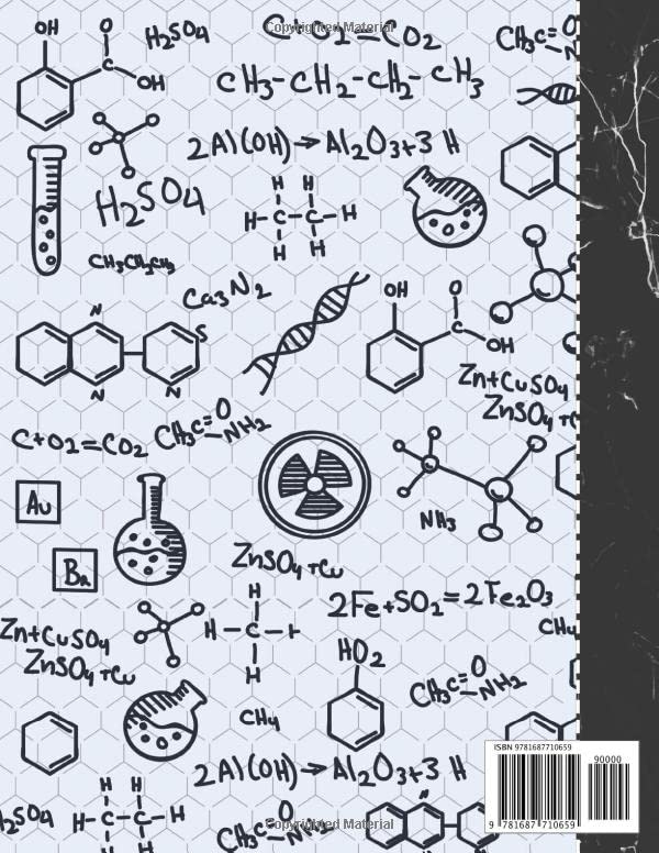 Organic Chemistry: Hexagonal Graph Paper Notebook, 100 pages, 8.5 x 11'', for chemistry and biochemistry students image 2