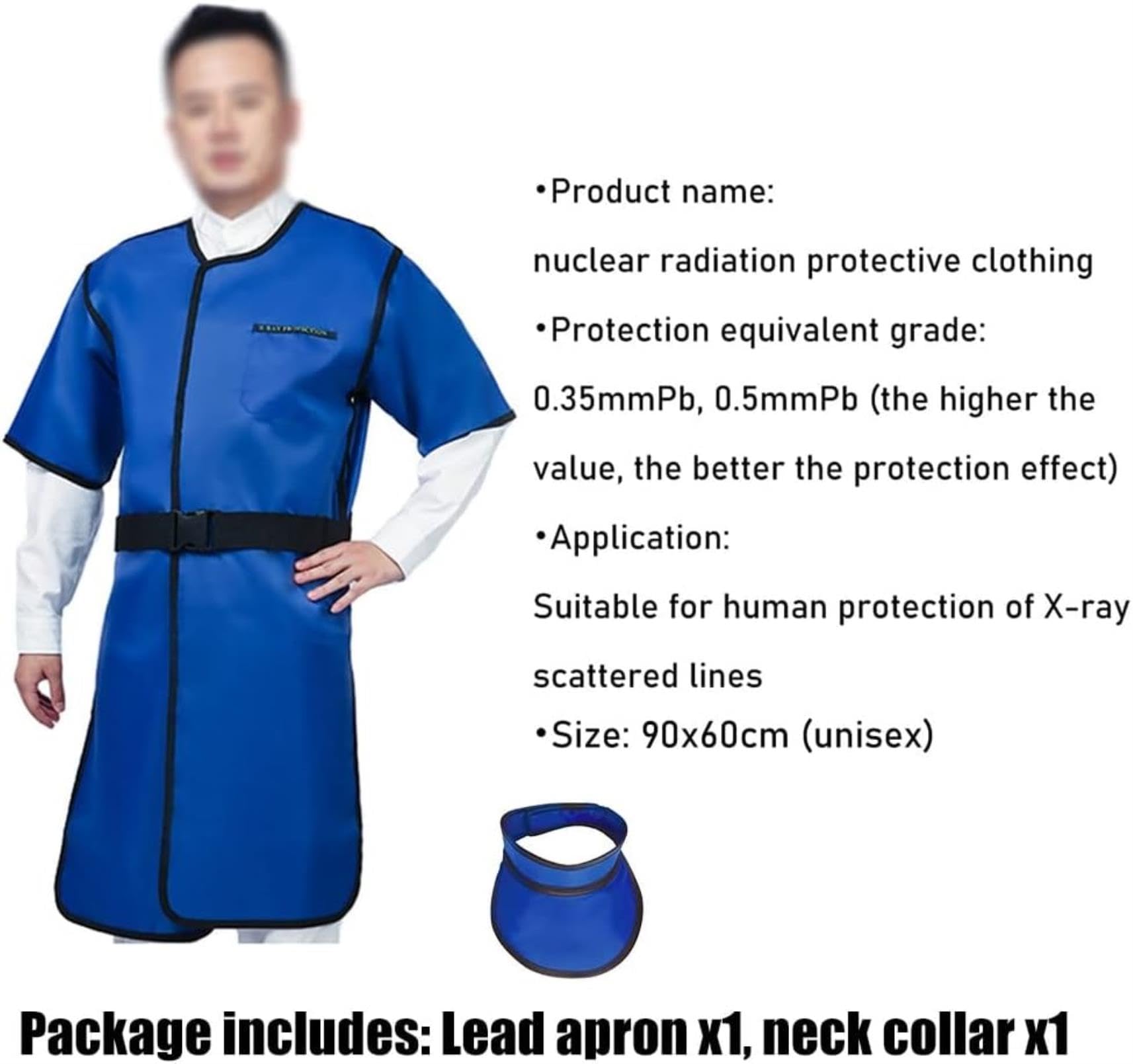 レントゲン防護エプロン　鉛入り Amazon.co.jp: X線防護エプロン 首輪付きレントゲンエプロン