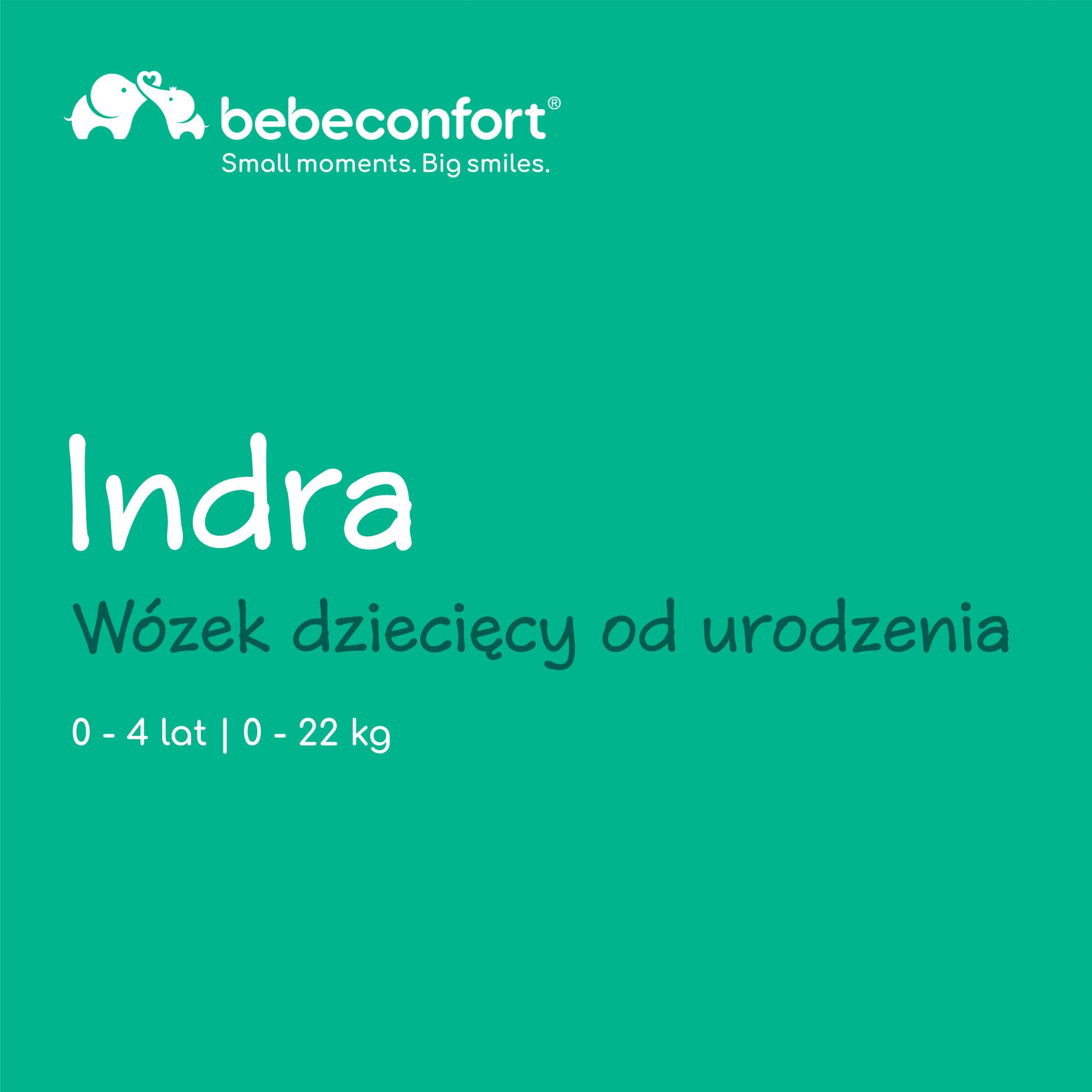 Bebeconfort Indra, Wózek Spacerowy, 0-4 lat (22 kg), Automatyczny Składany Wózek, Zawieszenie, Odchylany na Płasko, Osłona Przeciwdeszczowa, Kompatybilny z Fotelikiem Samochodowym, Mineral Graphite