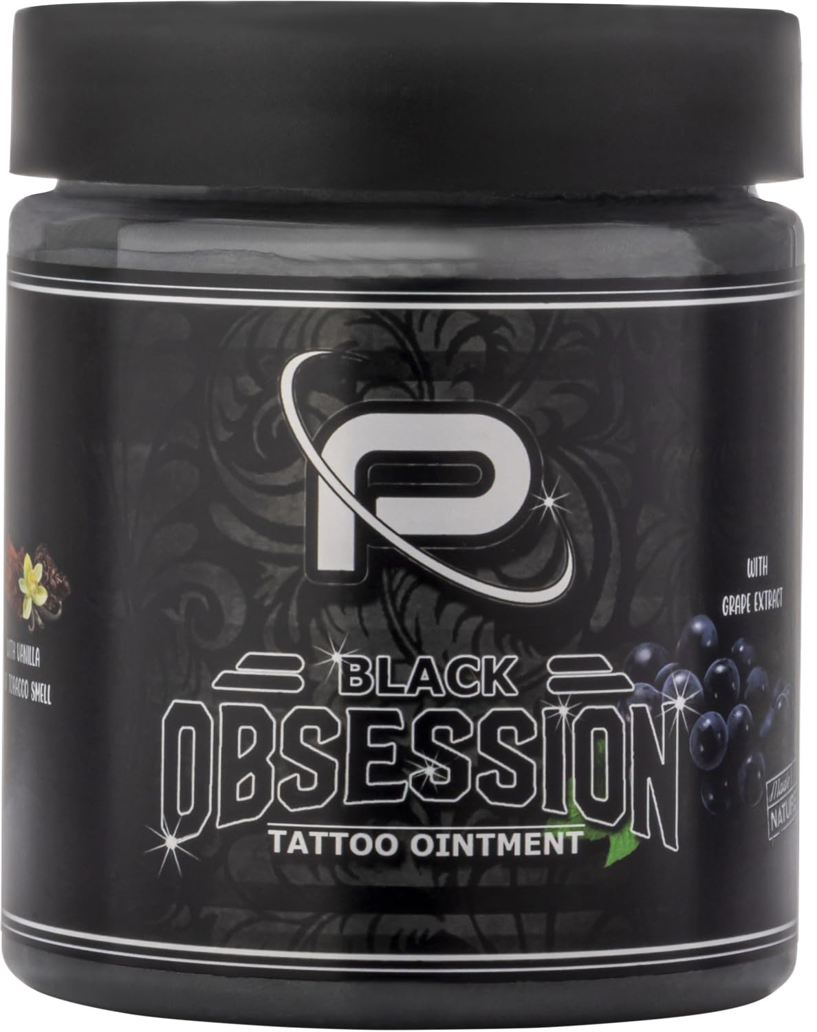 Proton - Colours Obsession - tatuaż - Made by Nature - Black - 250 ml / 8,5 uncji - krem do tatuażu i utwardzania, czarny