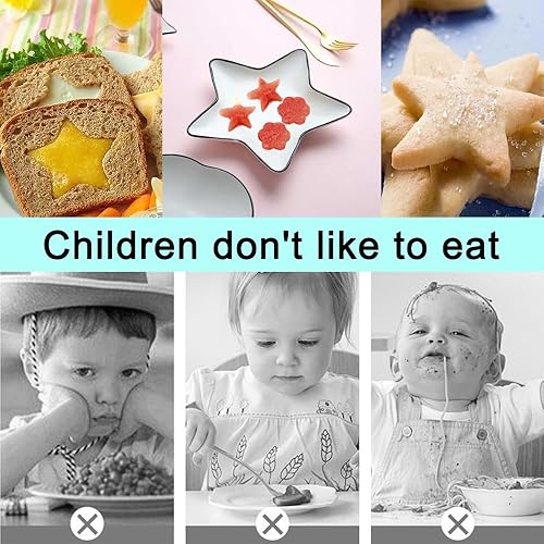 Miniatura 6 de 6 cortadores de galletas de acero inoxidable con asa, cortador de galletas AIFUDA con patrón de estrellas y flores, mini molde para prensar