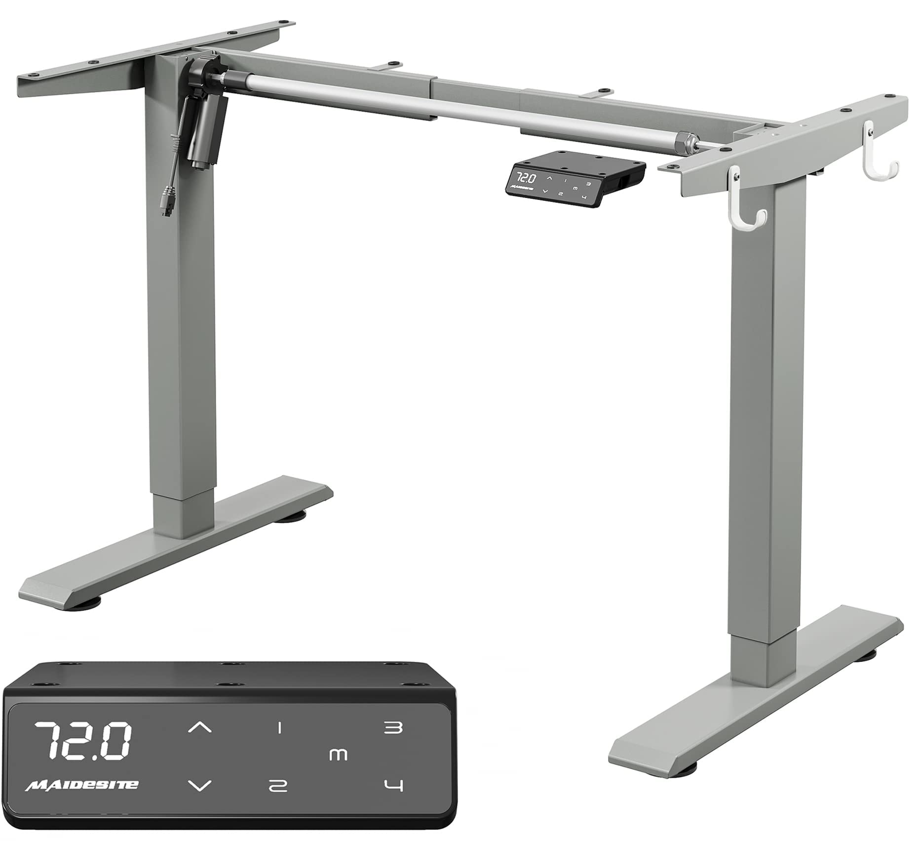 Bureau électrique réglable en hauteur MAIDeSITe T1 Basic cadre table 4 mémoires