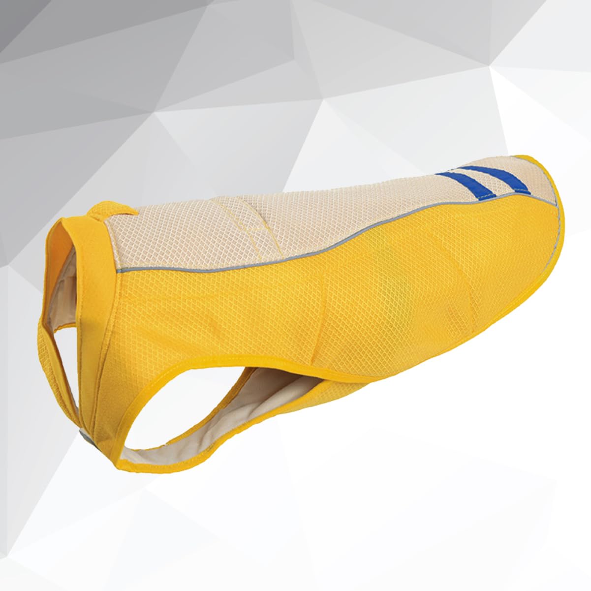 Gilet Rafraîchissant pour Chien Jaune XS en Polyester | Vêtement D’extérieur, Ultra Respirant et Lavable, Coupe Adaptée aux Tailles Xs à Xl