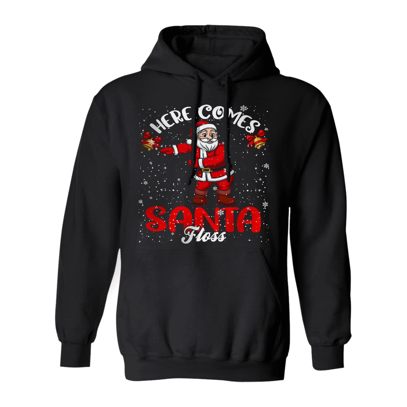 Here Comes Santa Floss Funny Christmas Santa Floss Flossing Lover Matching Family Group Gifts Hoodie And Sweatshirt