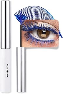 Máscara azul para pestañas impermeable, másca...