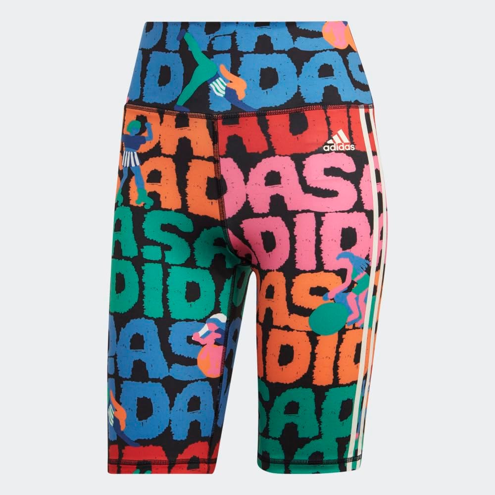 adidas Womens Farm Rio Biker Shorts - Image 5