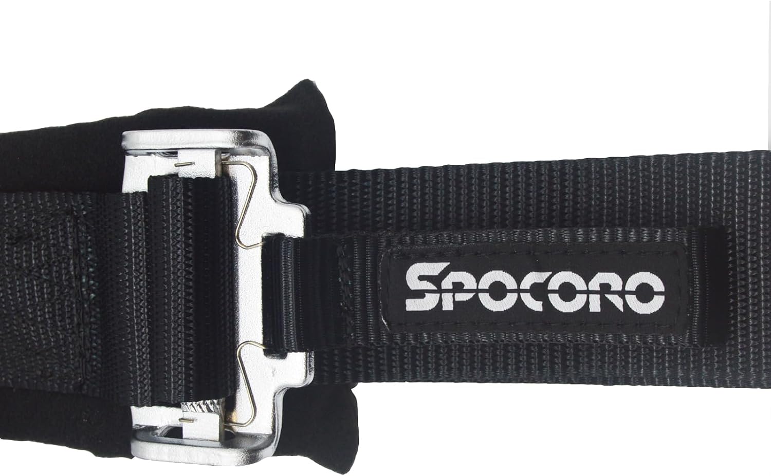 4 Point Harness Pair with 2 Inch Shouder Pads Compatible for UTV, RZR, SXS, Go Kart, Sim Racing Rig, Off Road Only, Black