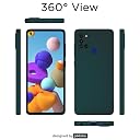 Pikkme Back Cover Soft Matte Liquid Silicone TPU | Camera Protection | Shockproof Slim Back Case for Samsung Galaxy A21s (Green) gallery image