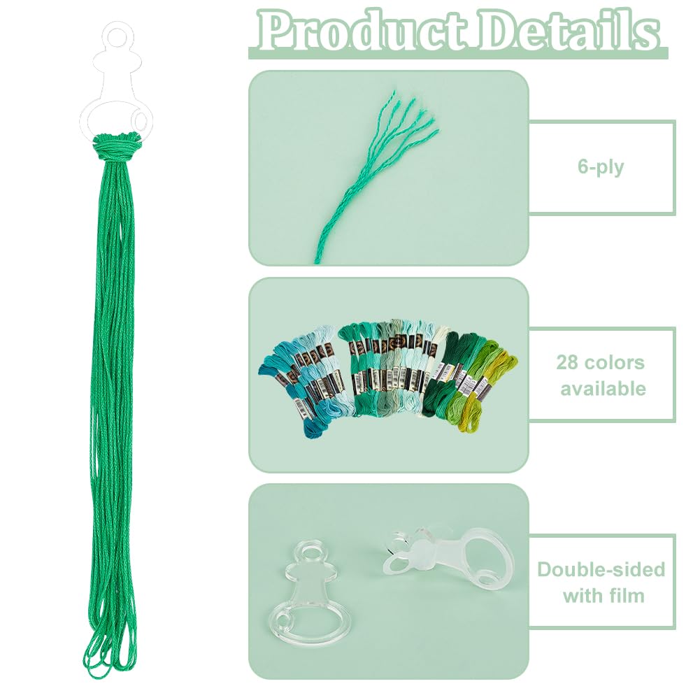 PH PandaHall 49pcs Green Sewing Threads Kit - Image 4