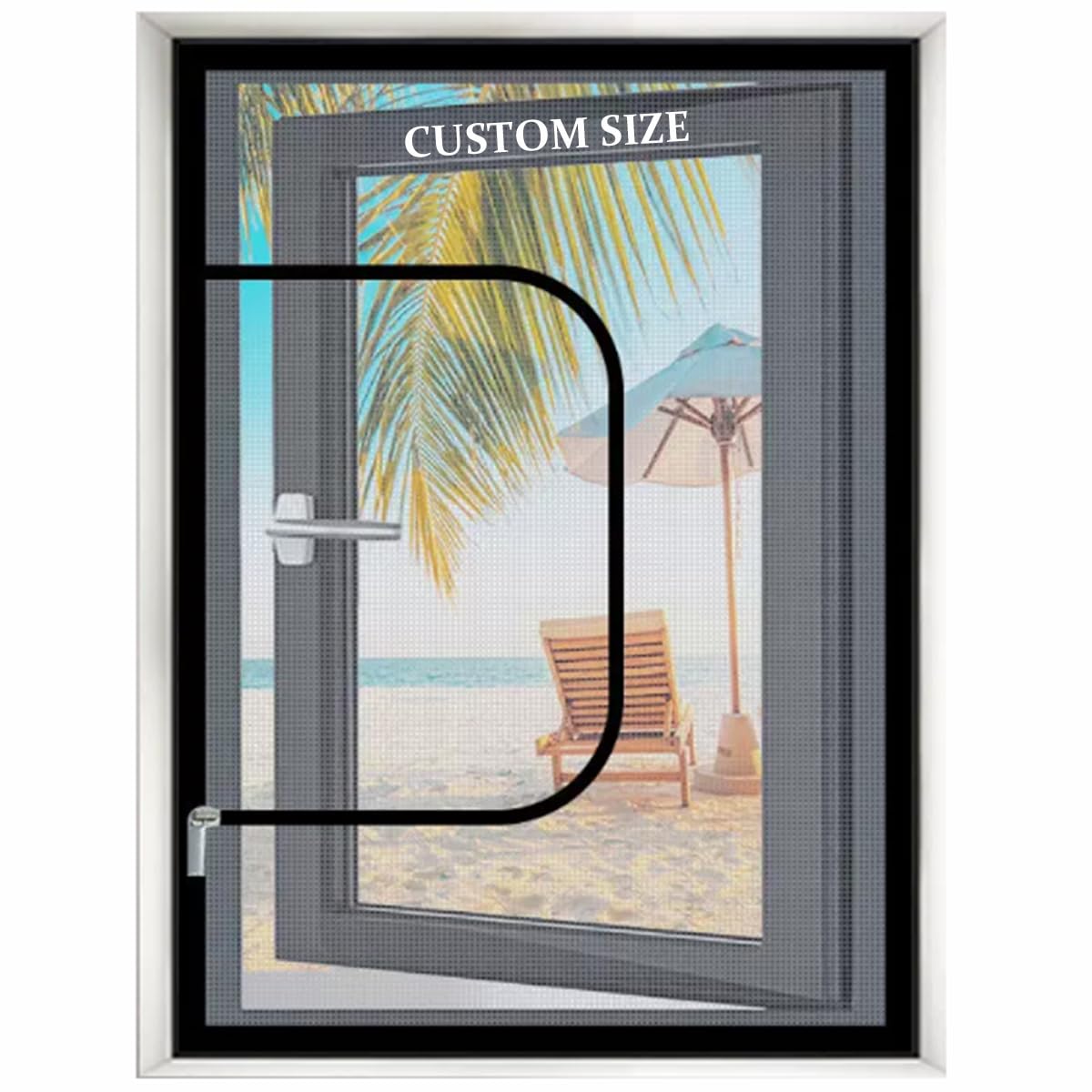 Yuly Custom Window Fly Screen, Size Cat Window Guard Screen, Mosquito Window Nets To Keep Bugs Out, Suitable For Windows Doors Or Skylights, Fibreglass