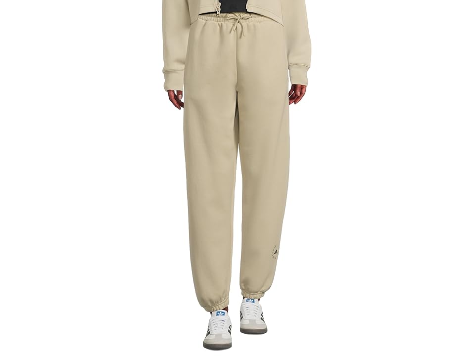 adidas by Stella McCartney Loose Sweat Tracksuit Bottoms JI5168 Women's Casual Pants Desert Sand-Smc : LG, Cotton/Polyester