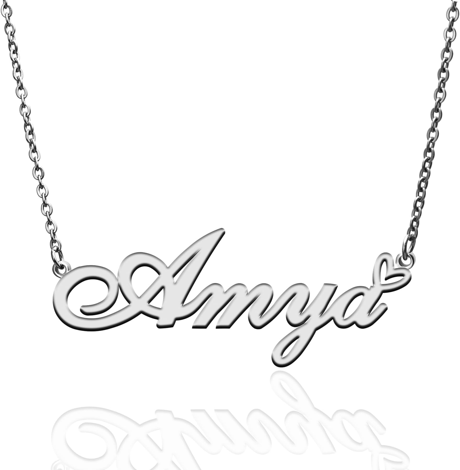 Custom Name Necklace Customized Personalized Plated Necklace for Mother Daughter Friendship Women Valentine's Day Christmas Birthday New Year Party