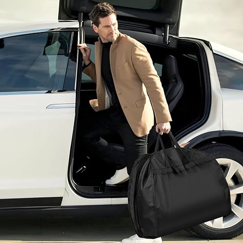 Miniatura 9 de Bolsas de vestir para vestidos largos, bolsas de ropa de 65 pulgadas para colgar ropa, bolsas de vestir para almacenamiento en armario y viajes,