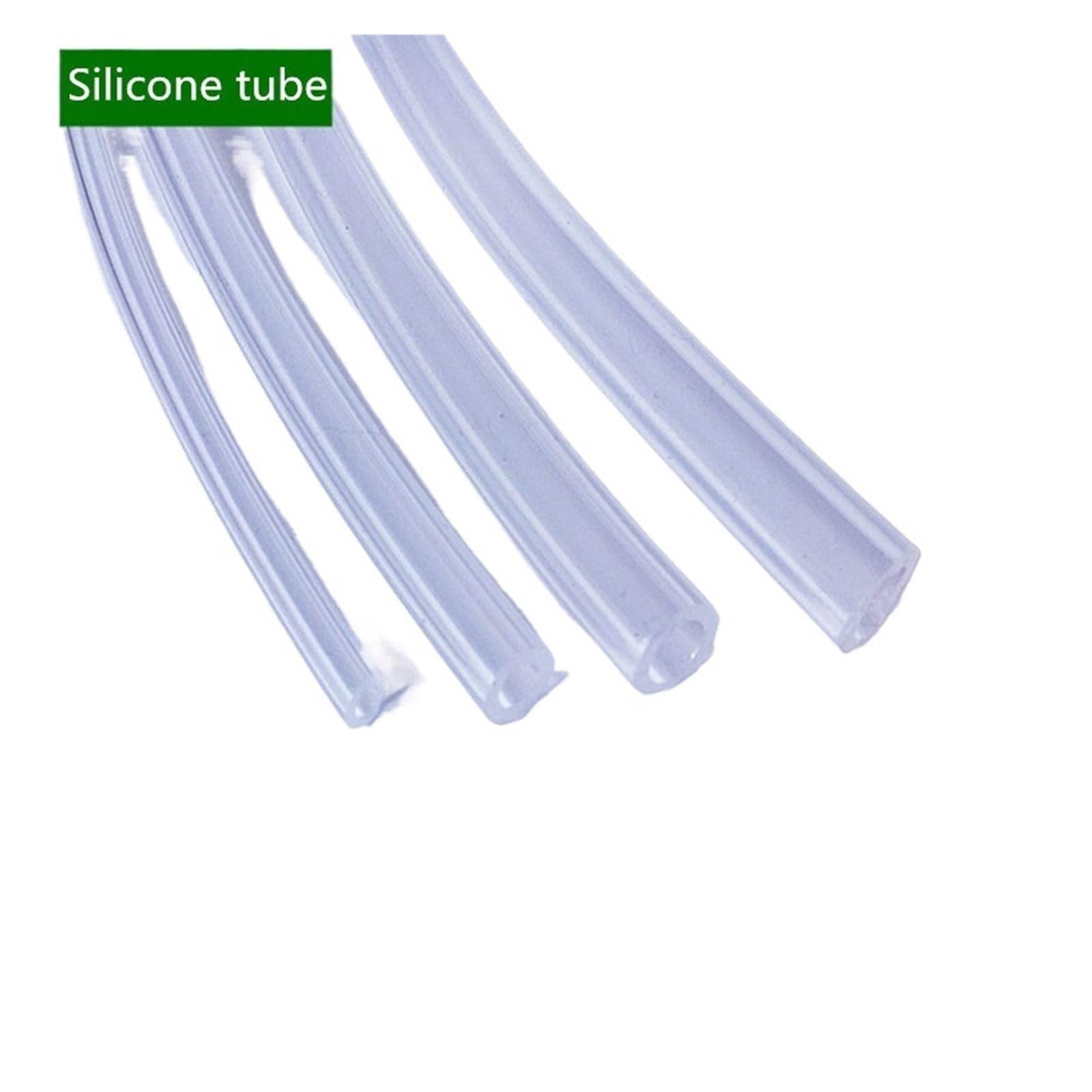 Silikonschlauch 1M/5M klarer, durchscheinender Silikonschlauch, weicher, sicherer Gummi, flexibel(6X8mm,10M)
