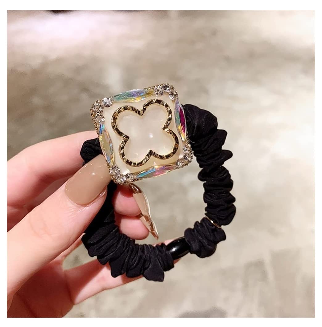 Miękkie Gumki Włosów 2 Szt. Rhinestone Glitter Świecące Kokardy Do Włosów Gumki Opaski Grube Hairbands Akcesoria