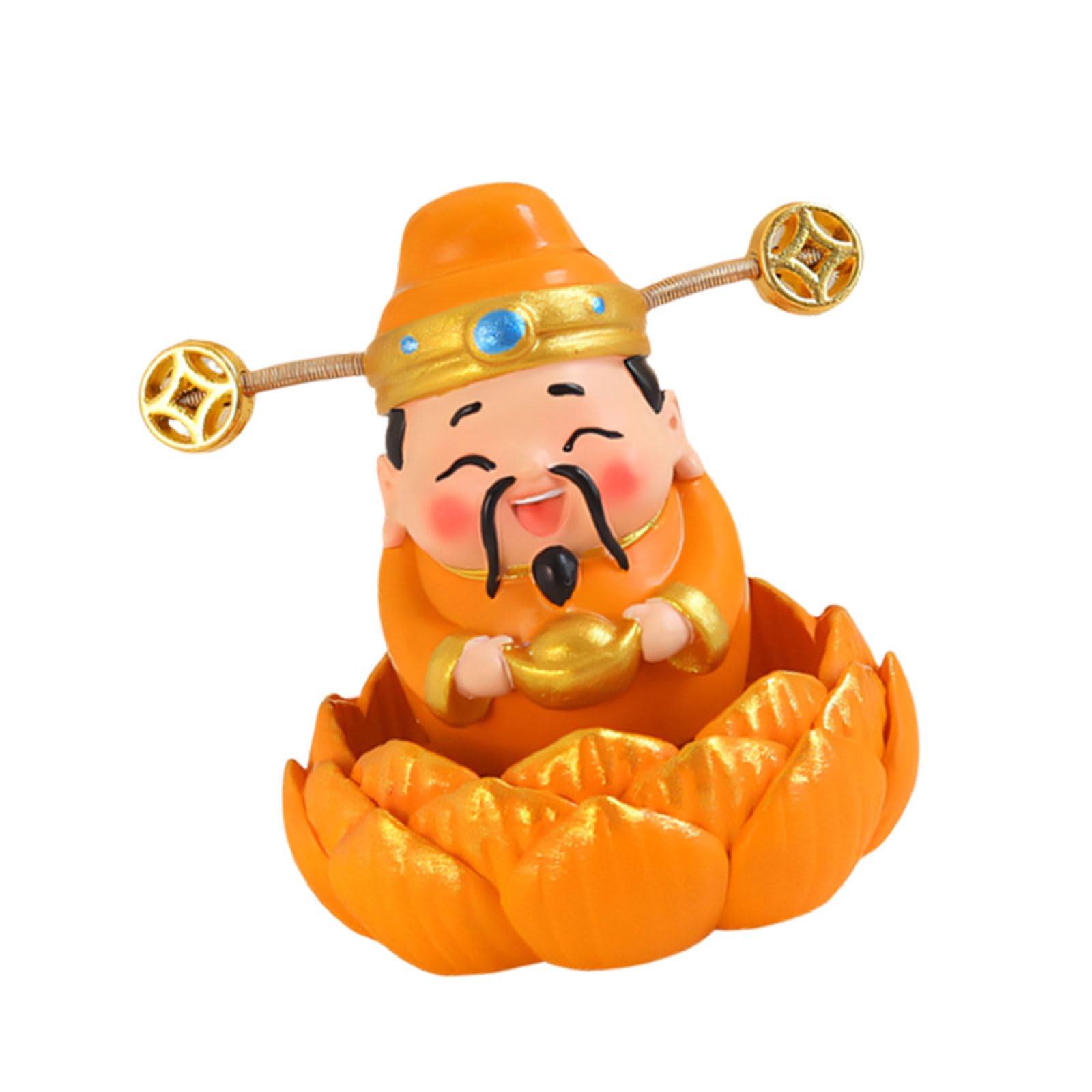 Tsophreniq Resins Cai Shen Statues God of Wealth of Fortunes Caishen Figurine Sculptures Fengshui Ornament New Years Gift of Wealth of Fortunes Caishen Figurine Sculptures