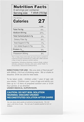 Miniatura 2 de NormaLyte Sales de rehidratación oral, paquete de 8 a 4 sabores, suplementos energéticos, paquetes de polvo de electrolitos, suplemento de potasio,