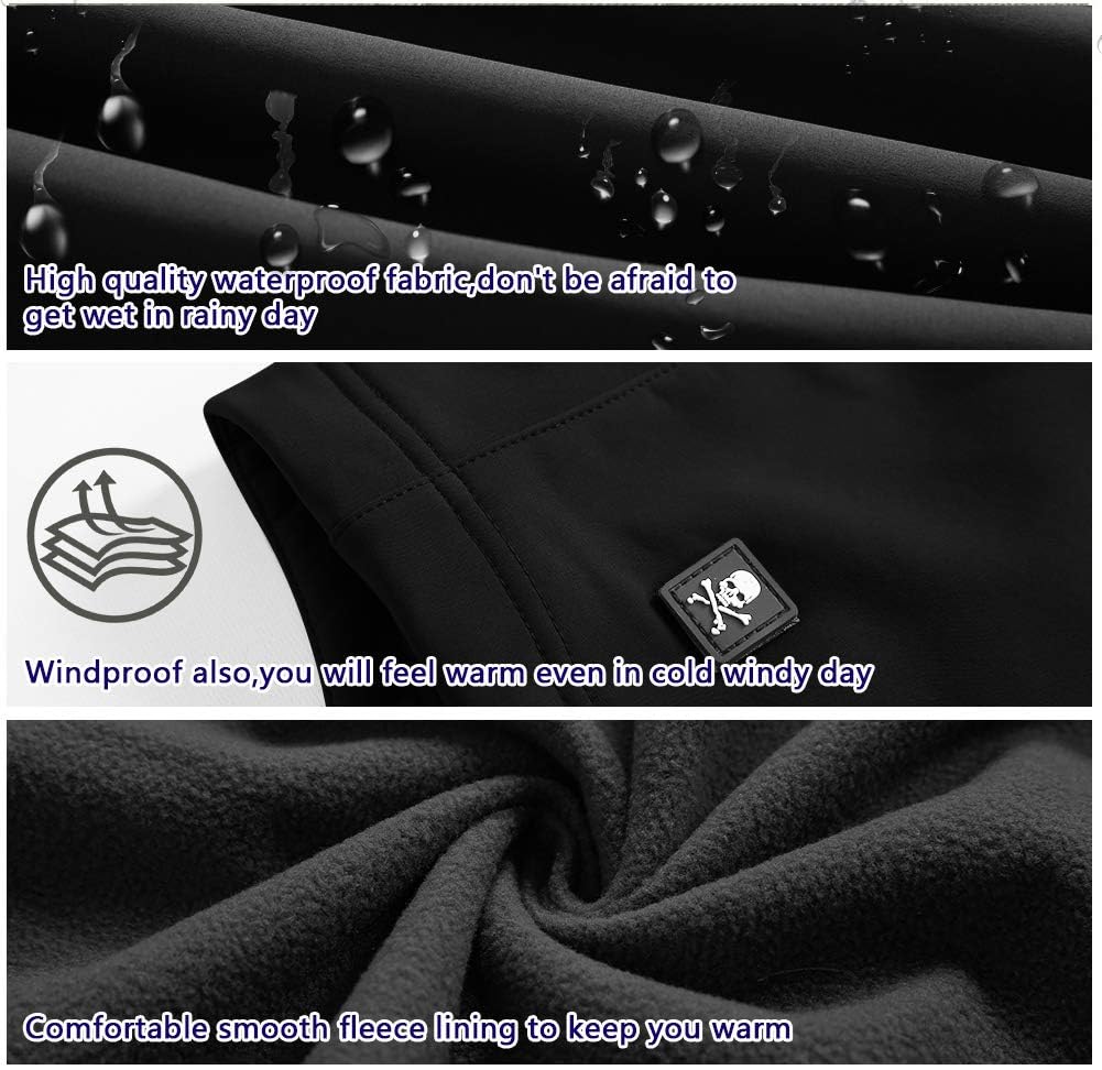 Męskie kurtki wojskowe taktyczne wodoodporne softshell polar zima outdoor bluza z kapturem