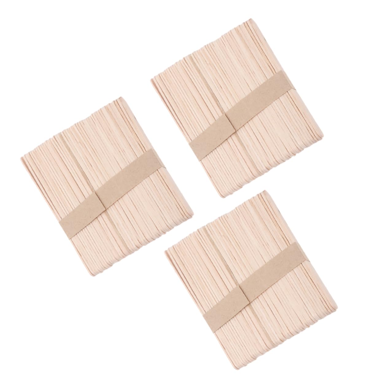 Beavorty 150pcs Wooden Hair Removal Spatulas for Waxing Applicators Craft Sticks Hair Removal Tool for Hand Foot Areas