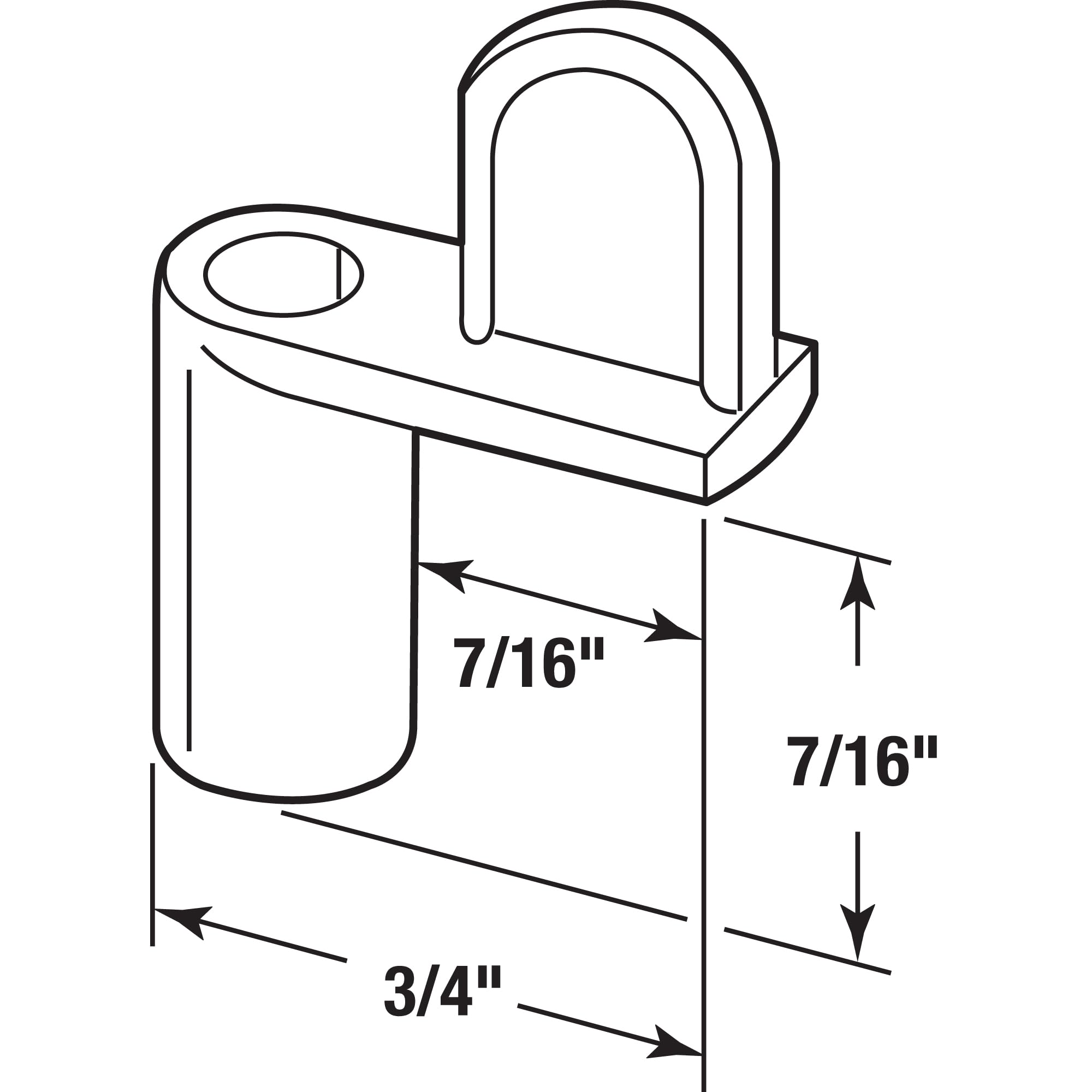 Prime-Line Clip Glazing Sash Steel PL14856 - View #7