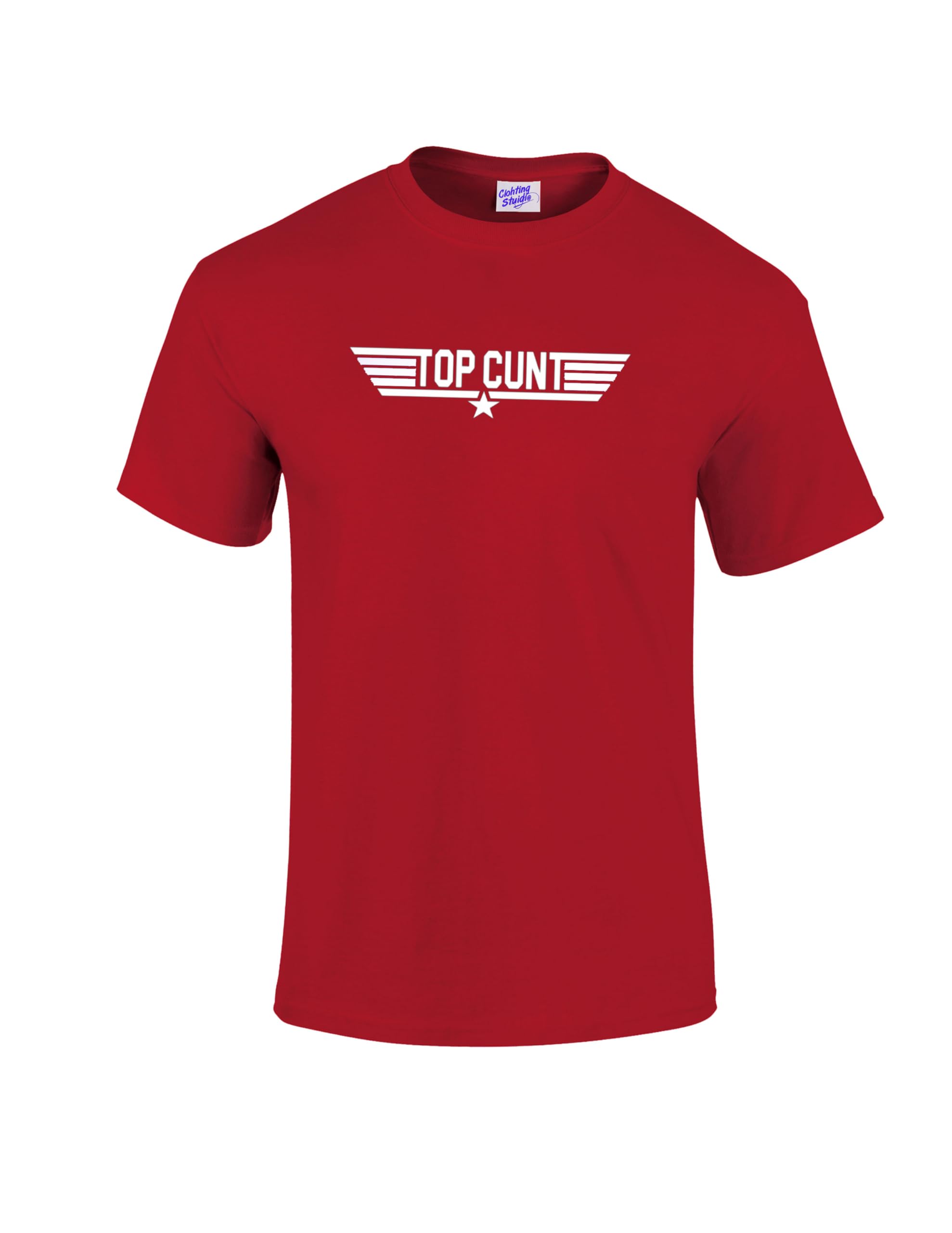 Radiance Unisex Red Top Cnt Rude Movie Nerd Gamer Joke Printed T-Shirt Stag Do Funny.