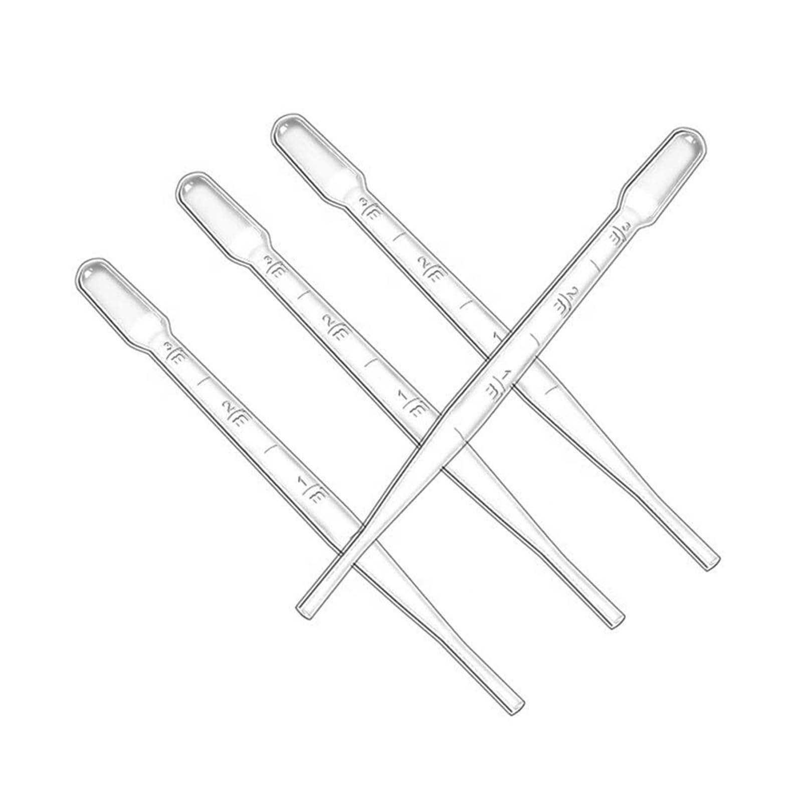 Pipette 1500 Stück Lehrinstrument Kunststoff-Tropfer 0,2/0,5/1/2/3/5/10 Ml Einweg-Strohhalm Babbitt für Labor(2ml)