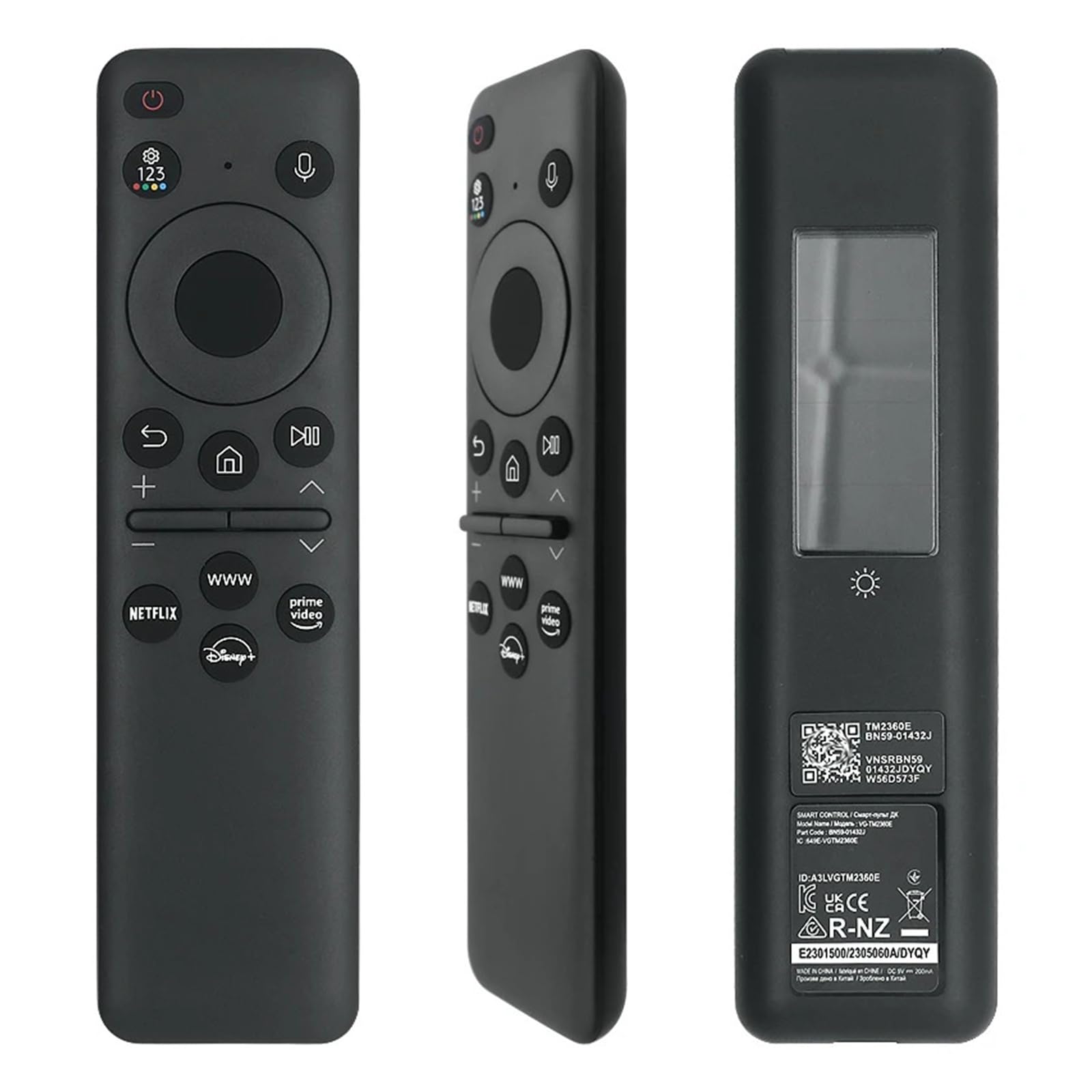 Mando A Distancia De Repuesto con Energía Solar BN59-01432J, Compatible con Samsung 8K Neo-QLED HDR Smart TV