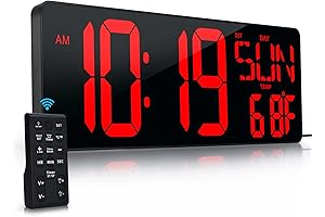 Large Digital Wall Clock with Remote Control: Your Gateway to Time's Precision
