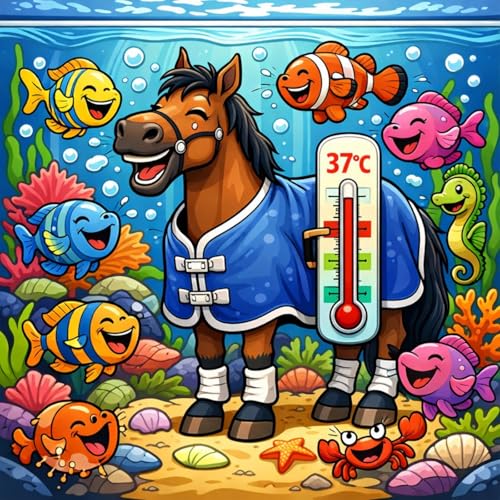 #414 Aquarium-Thermomter unter der Pferdedecke