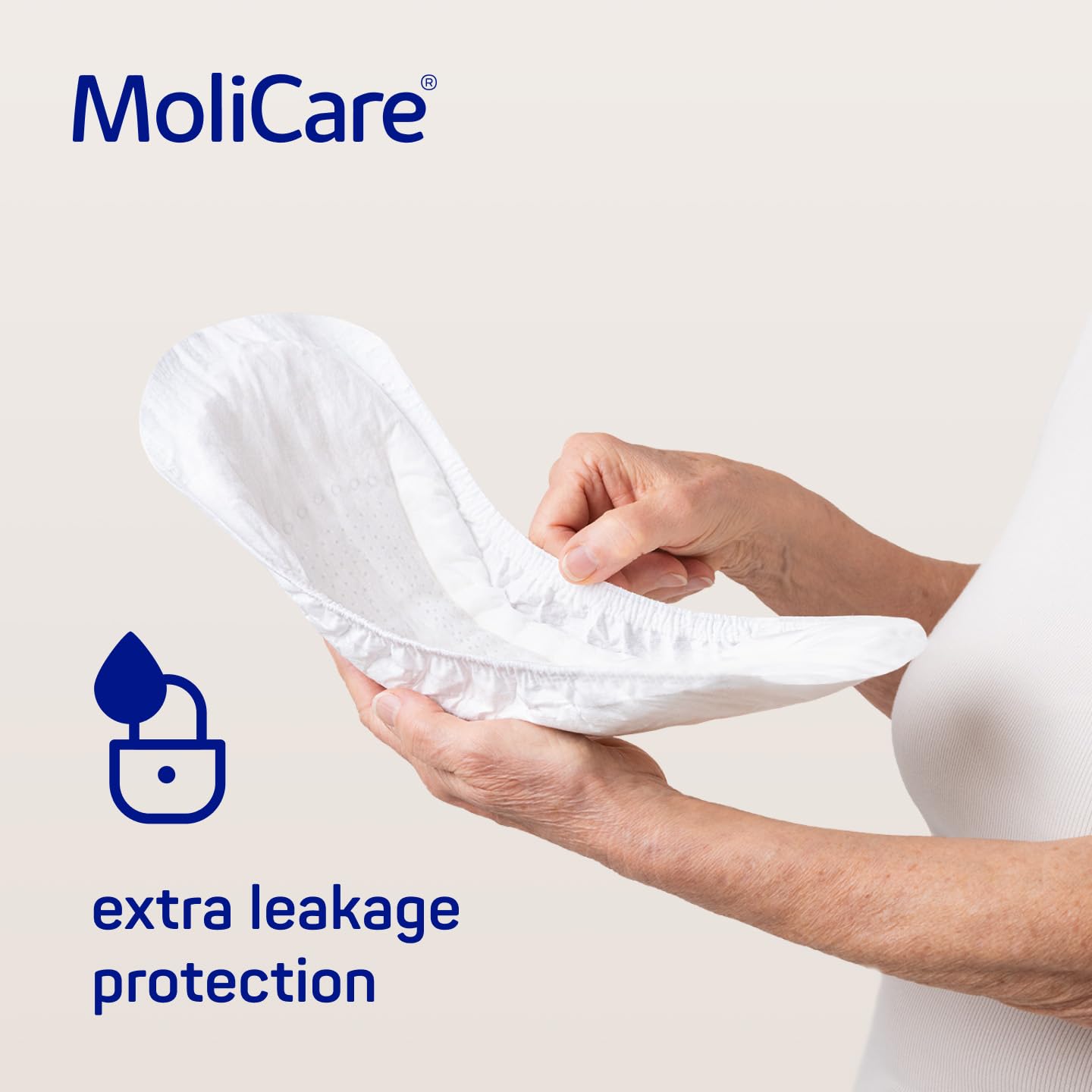 MoliCare lady Pad 5 gotas extra largas para mujeres con incontinencia moderada, protección nocturna, neutralizador de olores, protección avanzada de la piel, 168 unidades