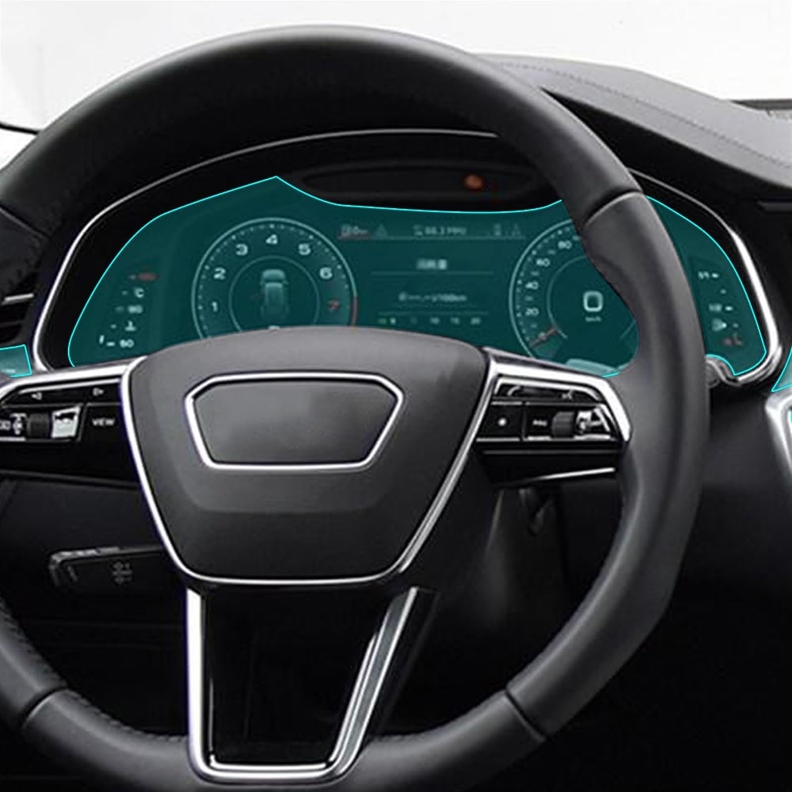 Autoschutzfolie Für Audi Für A7 2019-2020 Auto Innen Aufkleber Center Konsole Getriebe Navigation Bildschirm Transparente Schutz Film(2019-2020 A)