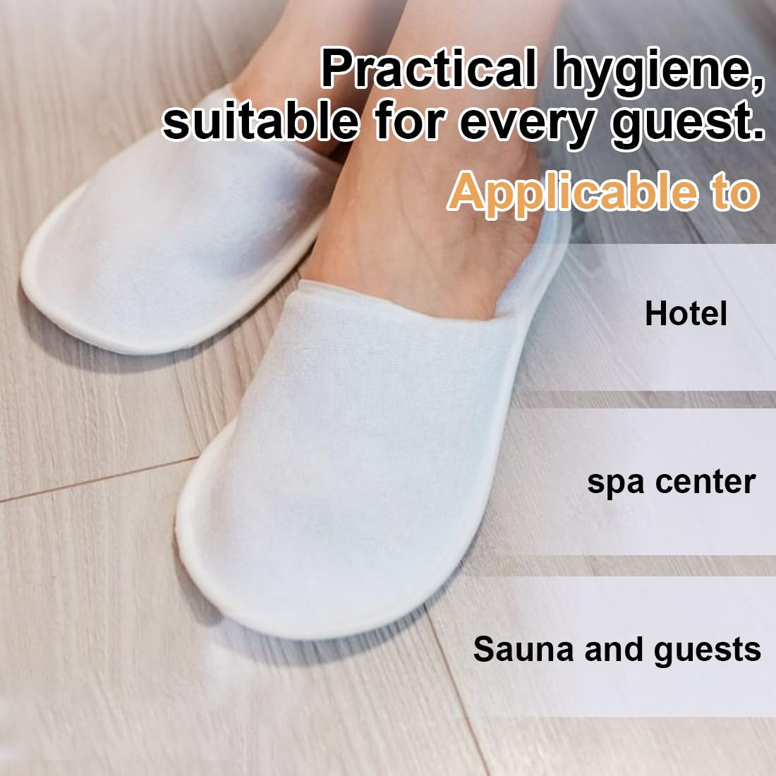 5 Paia Coppie Pantofole Antiscivolo Usa e Getta Ciabatte Chiuse Ciabatte Usa e Getta Hotel Spa Casa Viaggio Taglia Ciabatte da Viaggio
