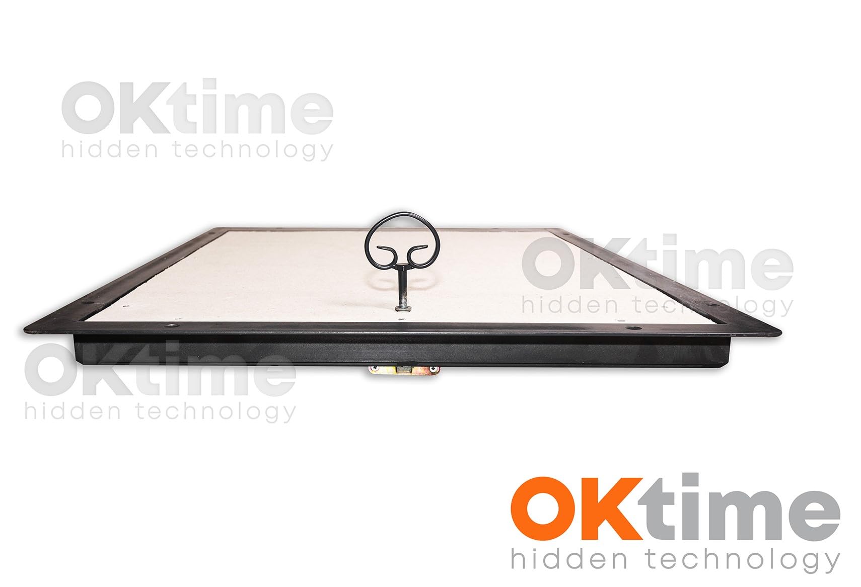 Właz Podłogowy 1000 x 600 mm - Właz do Piwnicy Rewizyjny Podłogowy - Metalowa Pokrywa z Amortyzatorem Gazowym i Uchwytem Oraz Gumową Uszczelką