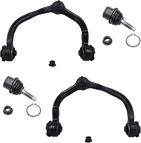 Miniatura 61 de Detroit Axle - Kit de 4 brazos de control delanteros para Chrysler 300 Dodge Challenger Charger Magnum, 2 brazos de control delantero inferiores con